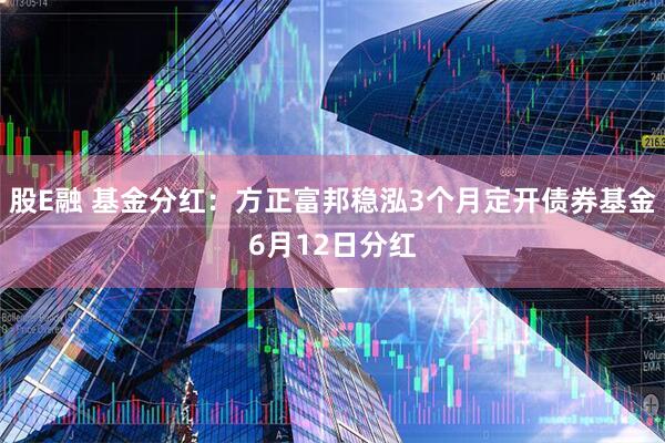 股E融 基金分红：方正富邦稳泓3个月定开债券基金6月12日分红