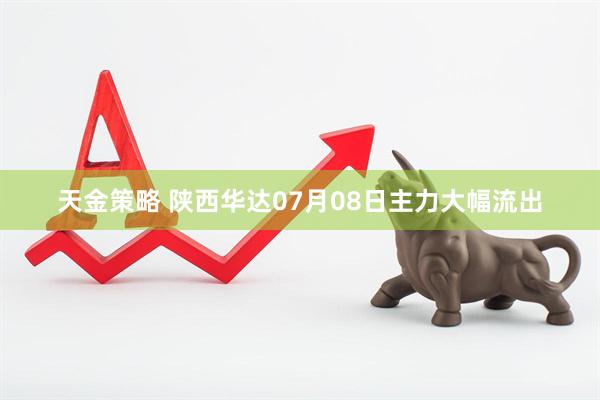 天金策略 陕西华达07月08日主力大幅流出
